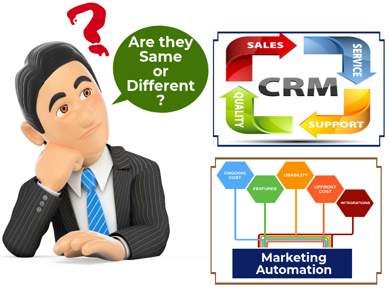 CRM & Marketing Automation Software: Are they same or Different?